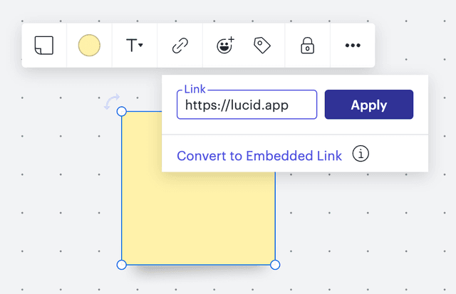 Screenshot example of Lucid's design system in use
