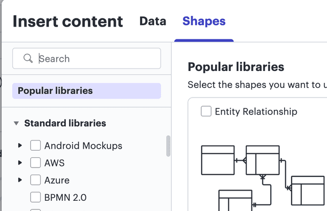 Screenshot example of Lucid's design system in use